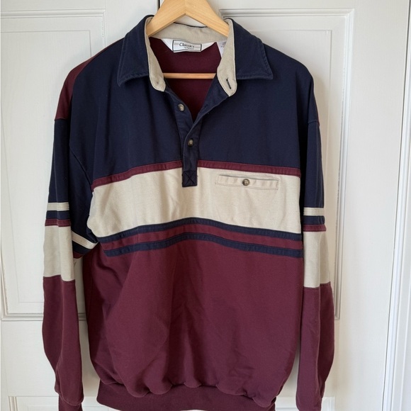Chaps Colorblock Rugby Shirt - Picture 1 of 7